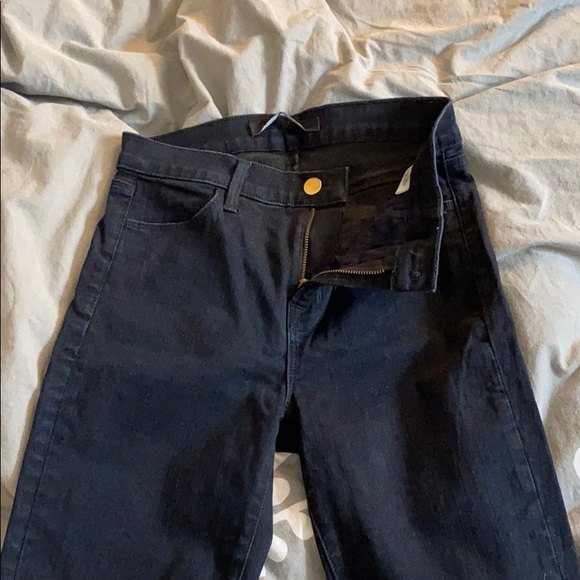 Deep Blue High-Waisted J Brand Jeans - Picture 2 of 4